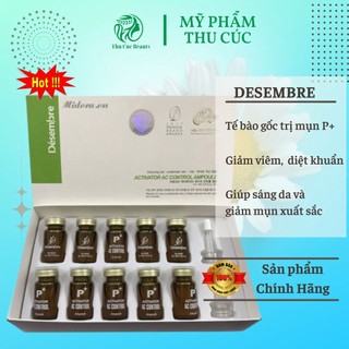 Tế bào gốc giảm mụn Desembre Activator A.C Control Ampoule, dùng cho spa giảm mụn, giảm viêm, diệt khuẩn chống lão hóa