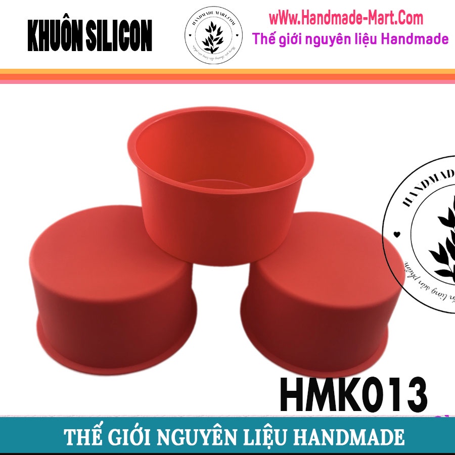 Khuôn silicon làm bánh nướng hay nến thơm hình tròn kích thước chuẩn DIY - HMK013