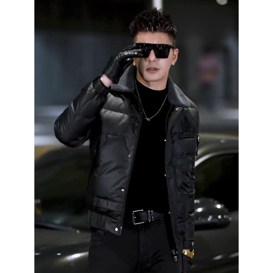 Áo Phao Nam Q. Châu cao cấp siêu ấm màu đen, Áo khoác nam cao cấp 2022