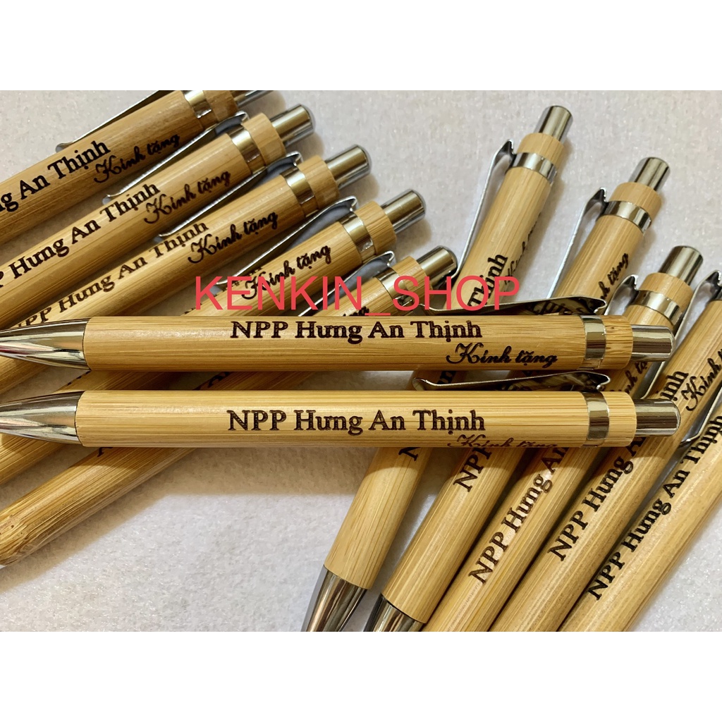 Bút tre , bút bi, bút kí khắc theo yêu cầu. quà tặng ý nghĩa và độc đáo. KENKIN_SHOP