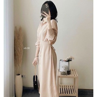 Đầm kem cánh dơi tay lỡ (kèm hình thật)