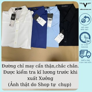 Áo sơ mi nam ngắn tay trơn basic chất vải cotton lụa