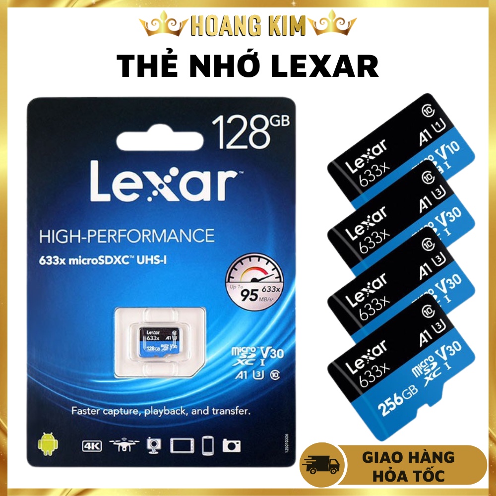 Thẻ nhớ LEXAR chính hãng 32GB / 64GB / 128GB cao cấp - Tốc độ đọc lên tới 100Mb/s - Thích hợp mọi loại máy tính, camera
