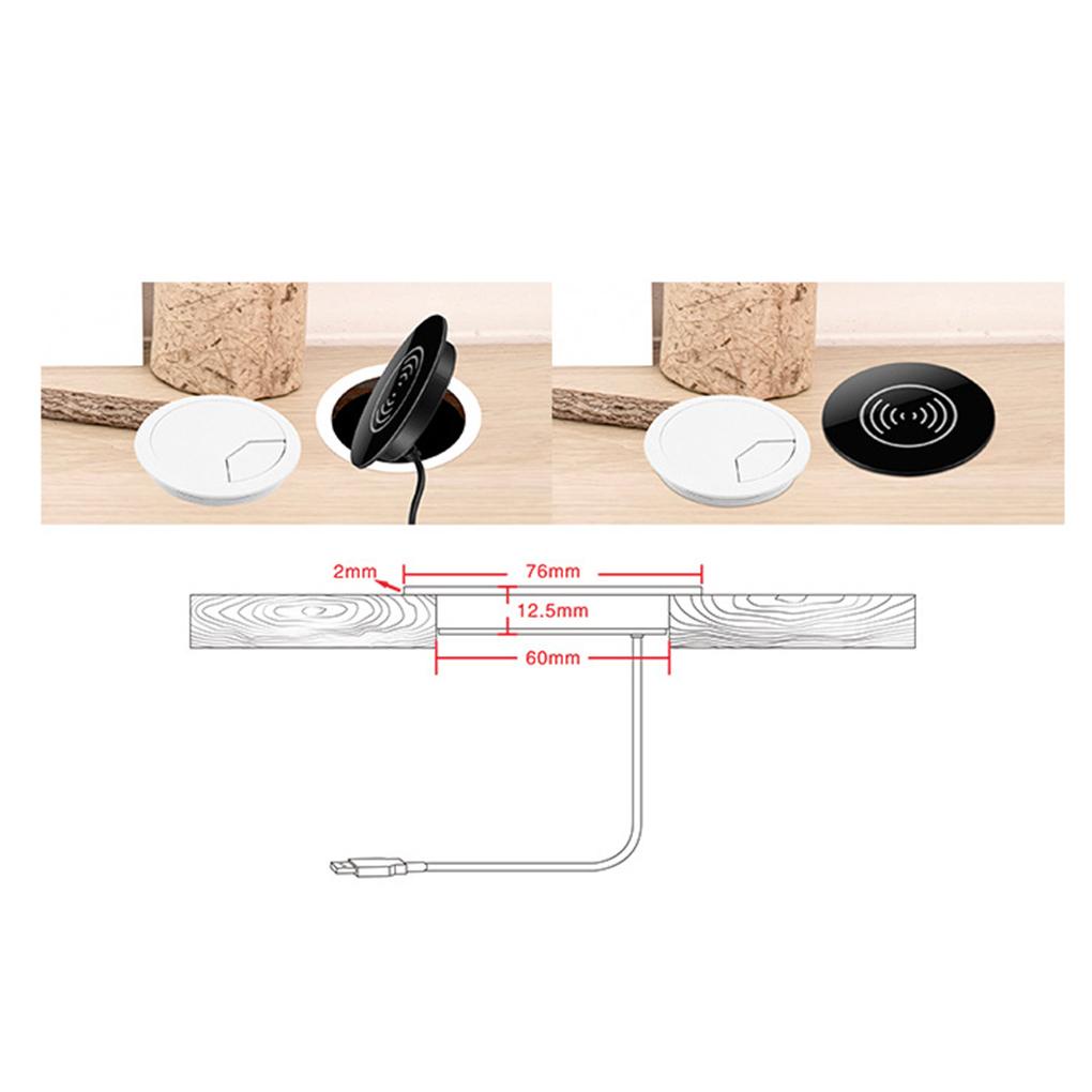 Đế Sạc Không Dây Qi 1 / 2 Qi Chuyên Dụng Cho iPhoneX / XS / XR S9