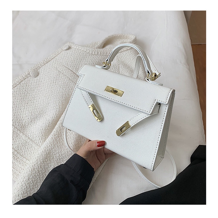 +Túi xách HM đeo chéo da sần, da rắn size 20 tặng kèm khăn quấn túi giá rẻ