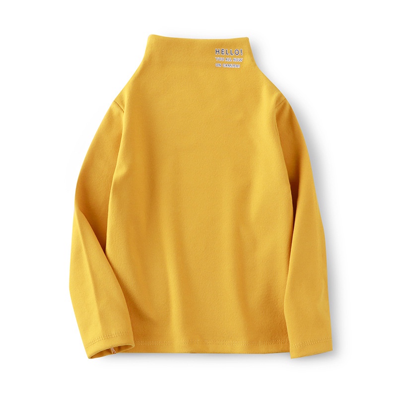 Áo Thun Tay Dài Cổ Cao Bằng Nhung 66-100cm Phong Cách Đức Thời Trang Thu Đông Cho Bé