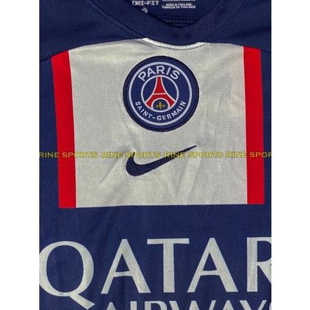 Bộ áo bóng đá PSG sân nhà dài tay hàng Thailand mùa giải 2022 – 2023 giống thi đấu 99%