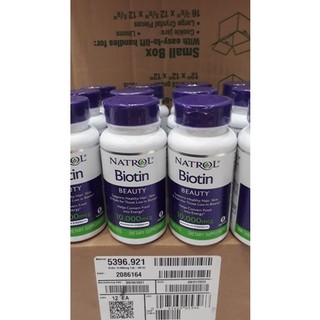 Viên Mọc Tóc Natrol Biotin 10,000 mcg 100 viên của Mỹ