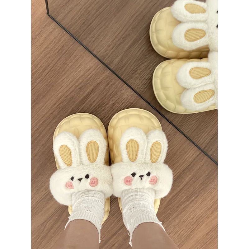 Dép Bông Hình Thỏ Đi Trong Nhà Dễ Thương Thời Trang Mùa Đông HOT 2022 -HHT002