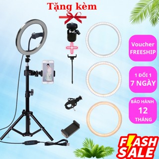  Đèn livestream size 26cm chuyên hỗ trợ ánh sáng chụp ảnh quay video livestream sắc nét 