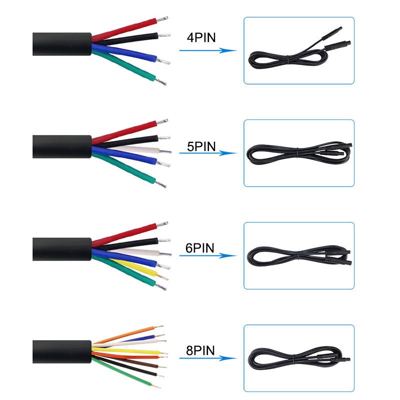 Dây Cáp Camera Sau 4pin 4 Lõi Đồng q1 Dài 1 / 2 / 3 / 5 / 6m Cho Xe Hơi