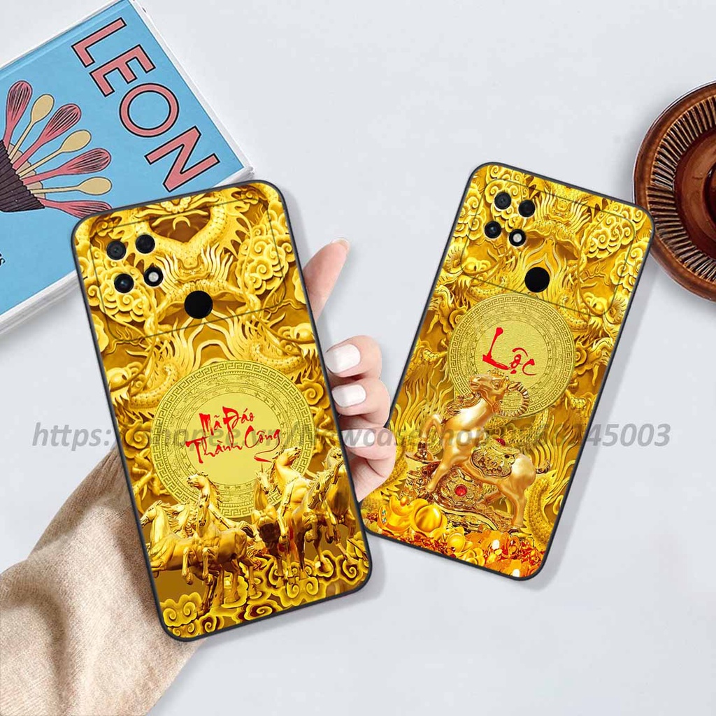 Ốp Xiaomi Poco C40 in hình 12 Con Giáp Tài Lộc 3D