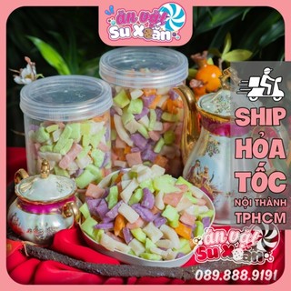 Mứt dừa ngũ sắc Ăn Vặt Su Xoắn