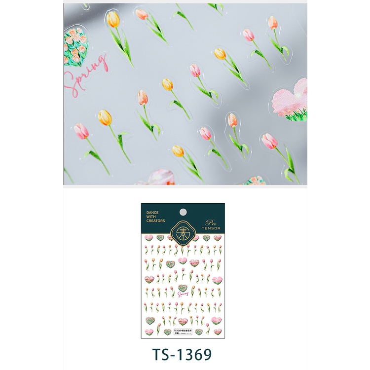 Miếng Dán Trang Trí Móng Tay 5D Thời Trang Chống Thấm Nước