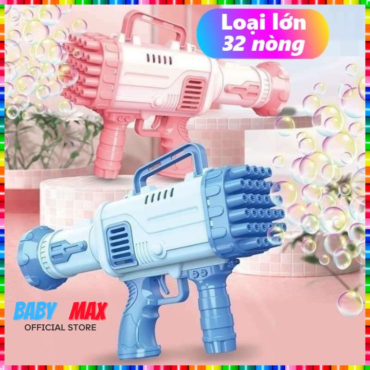 Súng bắn bong bóng xà phòng 32 nòng đồ chơi trẻ em BABY MAX