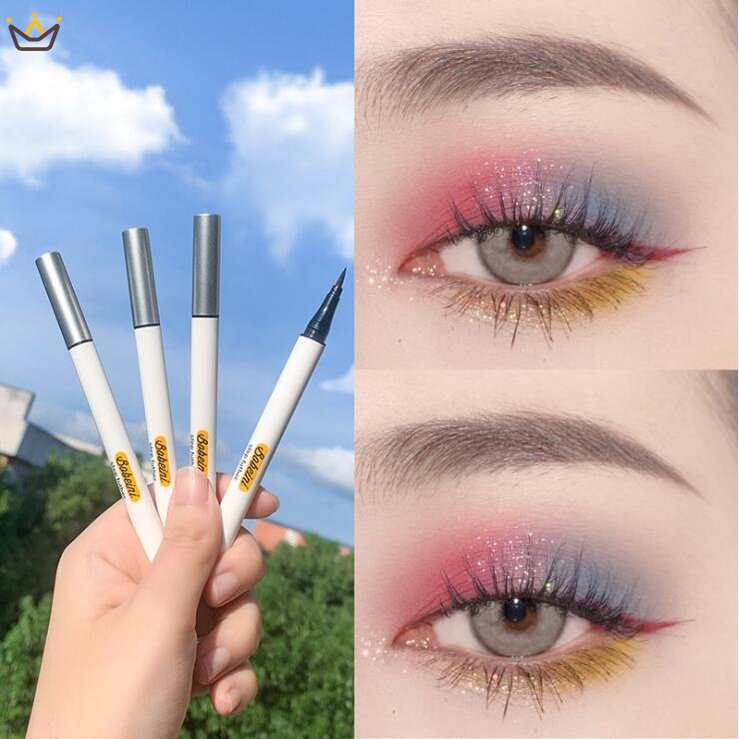 Bút Kẻ Mắt Dạng Lỏng Nhanh Khô Chống Thấm Nước Màu Trắng / Đen / Nâu