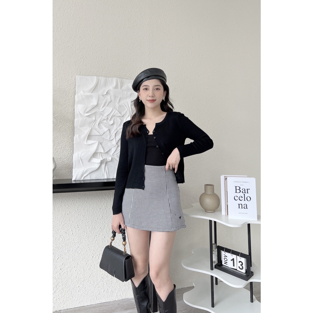 CARDIGAN TRƠN DÀI TAY BASIC