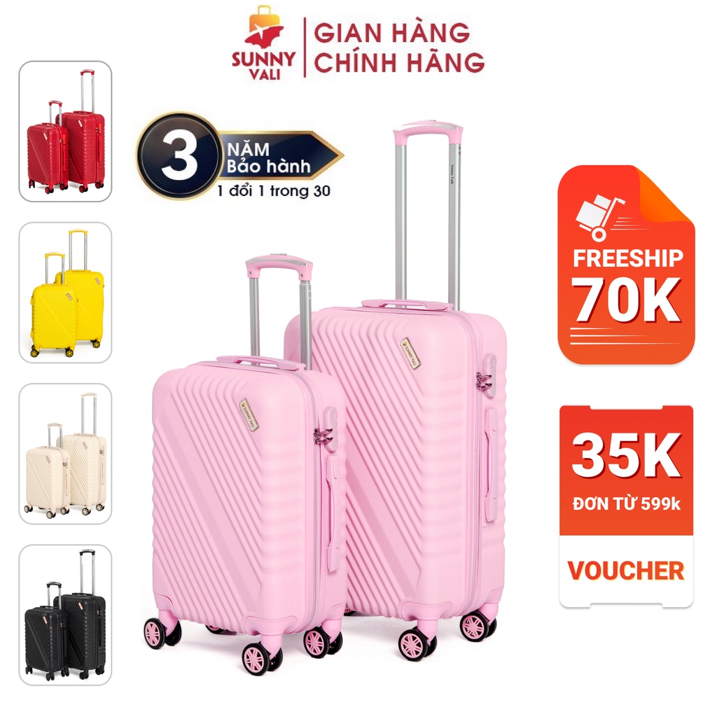 Vali kéo du lịch thời trang Sunny SV05 ( 2 size 5 màu)