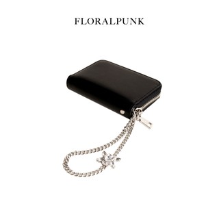 Ví đựng thẻ Floralpunk Dani Cardholder Real Leather màu đen