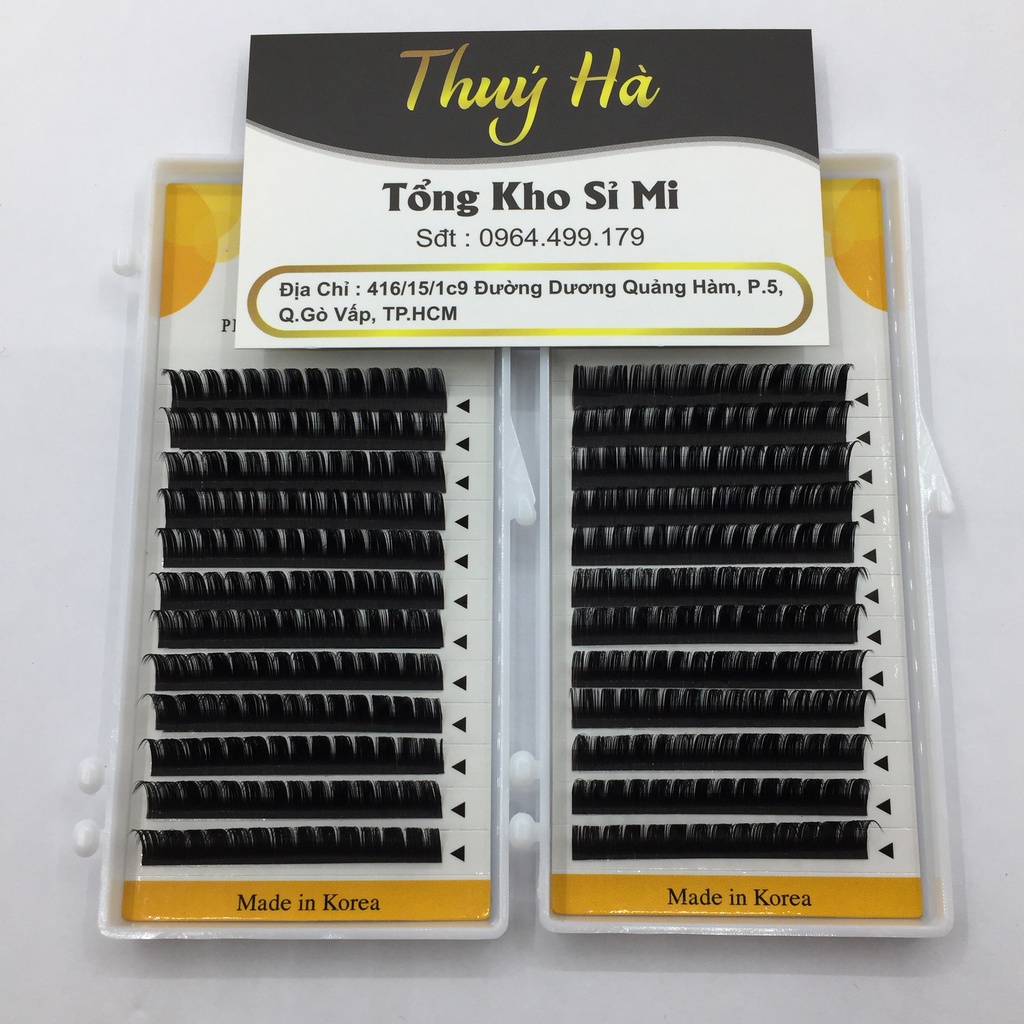 Mi hoa hồng đen, mi hoa sơn trà (Dày 0,07mm)_keo nối mi_dụng cụ nối mi_THÚY HÀ