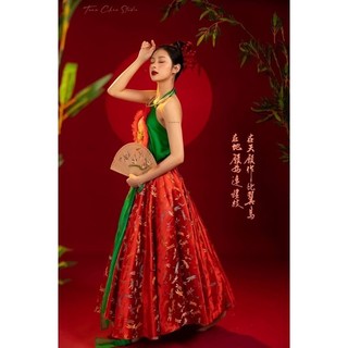 set yếm chụp hình tết