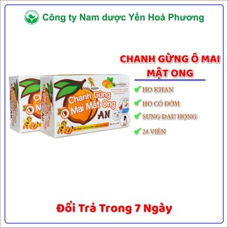 Viên ngậm ho Chanh Gừng ô mai mật ong nguồn gốc thảo dược, giảm ho, đau rát họng hộp 24 viên HP9B