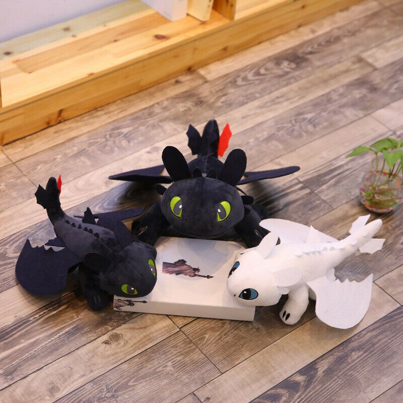 20cm/25cm/35cm/45cm How to Train Your Dragon Toothless Night Fury Stuffed Plush Toy Doll Soft Toys Cute Comfortable Gift