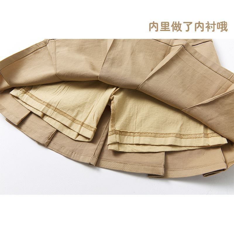 Chân Váy Ngắn Xếp Ly Màu Xanh Navy Thời Trang Xinh Xắn Cho Bé Gái