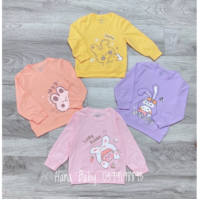 Áo cổ tròn dài tay Dokma 2-6Y DA1146