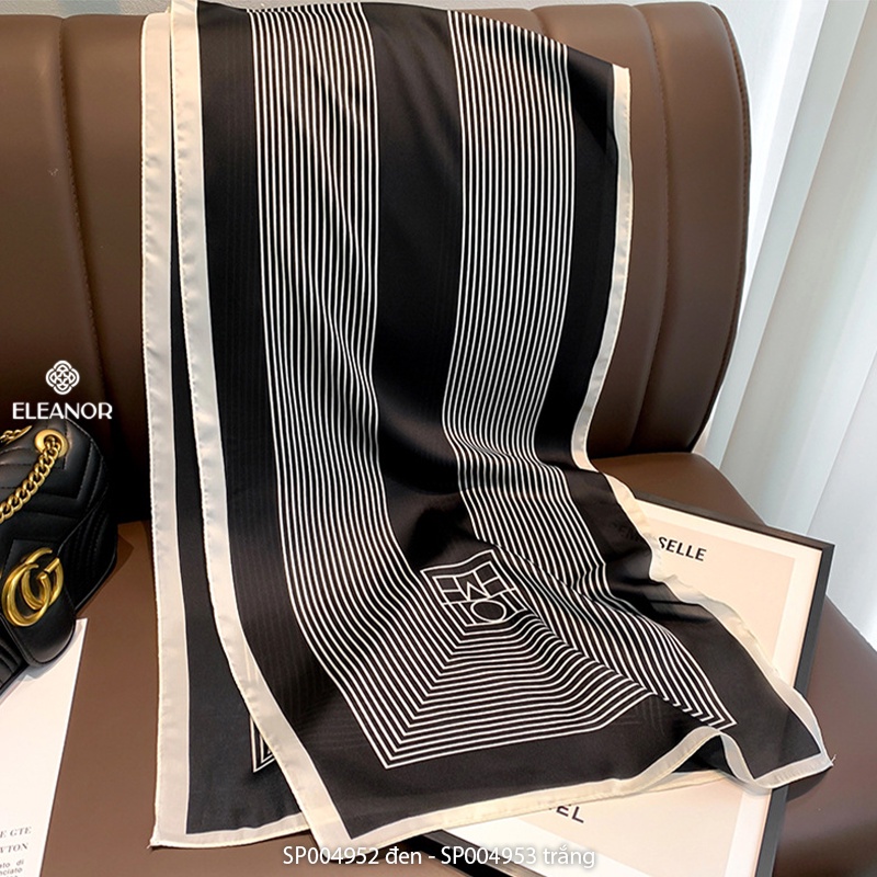 Khăn choàng cổ hình chữ nhật Eleanor Accessories khăn turban dáng dài phụ kiện thời trang thanh lịch sang chảnh