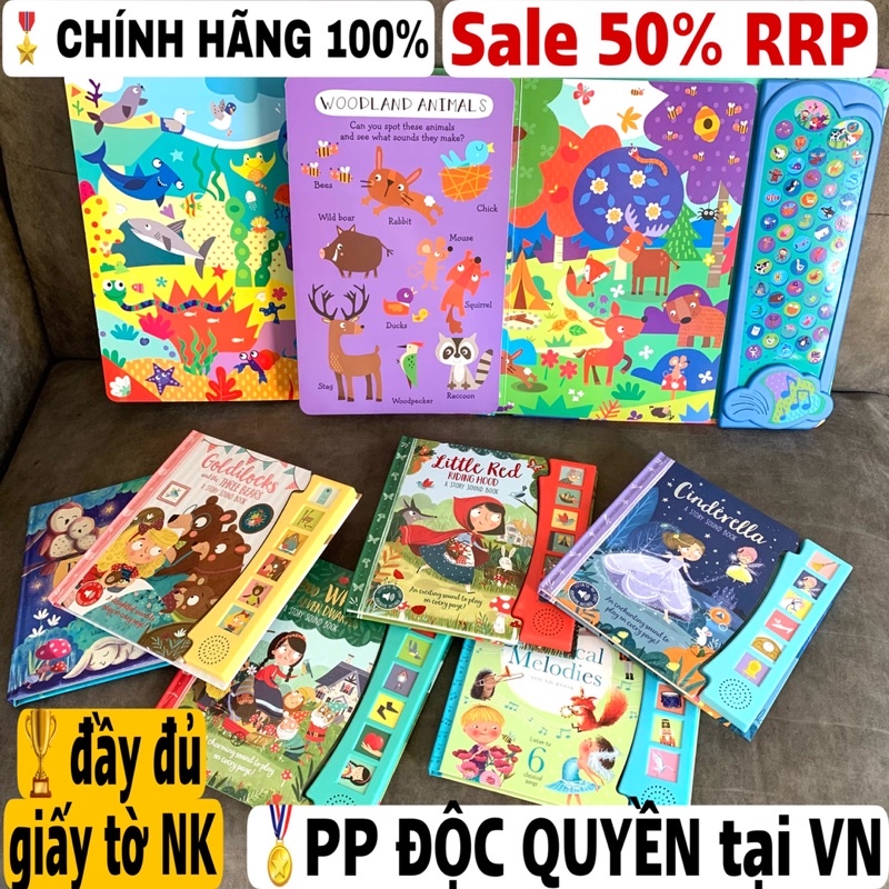 Đồ chơi âm thanh nhập UK cho bé 50 BUTTONS và 6 BUTTONS