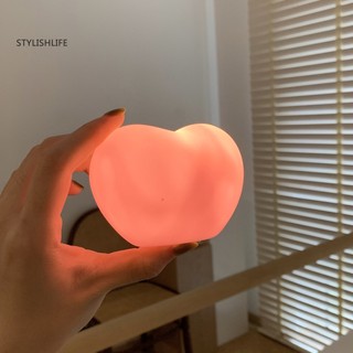Đèn led hình trái tim 3d 2 màu trang trí nhà ở