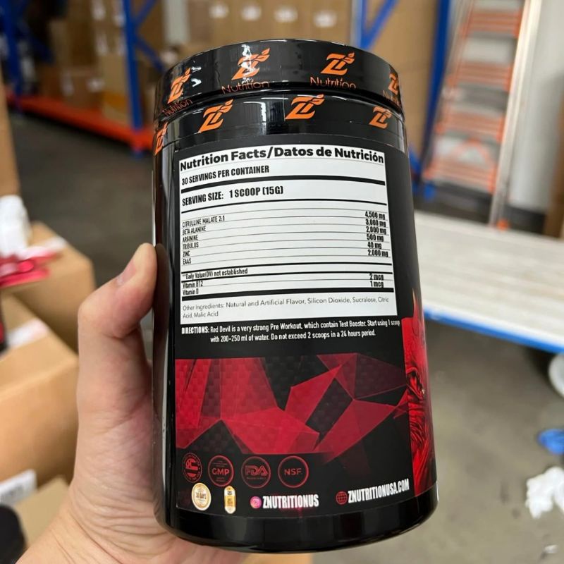 Z Nutrition Pre Workout Red Devil 30ser – Bổ sung năng lượng trước tập, duy trì sức trong tập