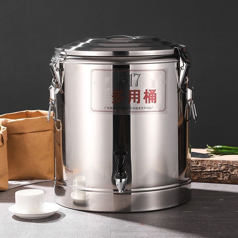 Xô Đựng Trà Sữa Cách Nhiệt Bằng Thép Không Gỉ Tiện Lợi