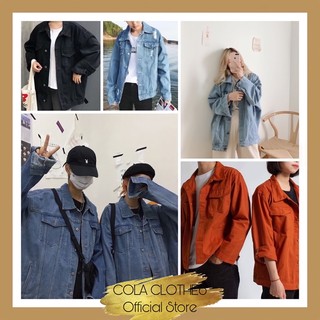 Jacket jeans unisex -áo khoác bò- áo kaki