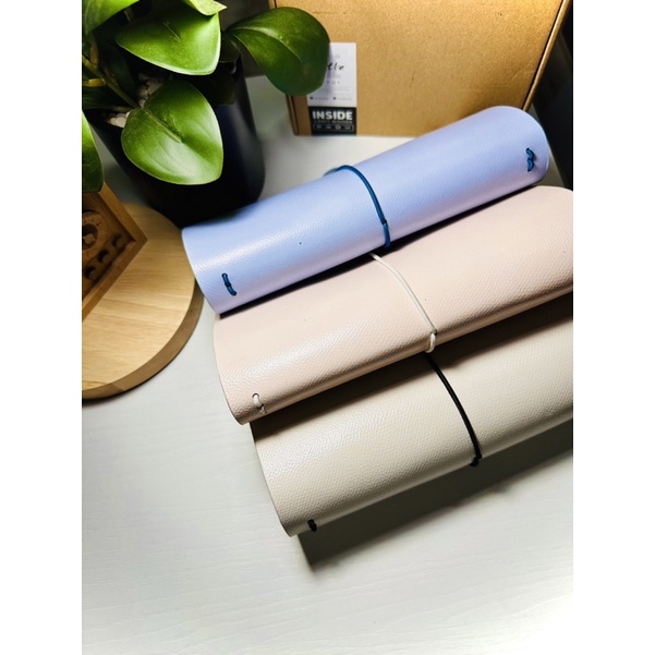 Sổ bìa da thật 100% - Màu pastel