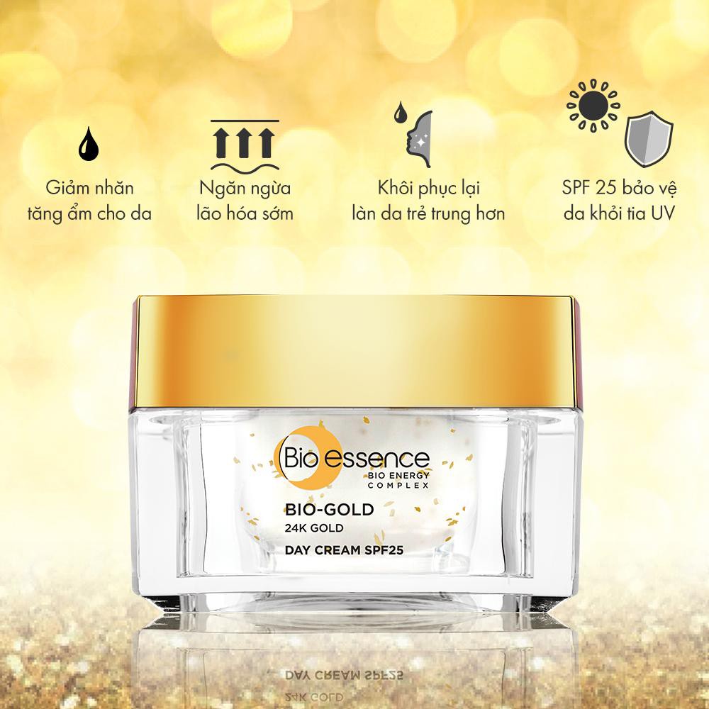 Kem dưỡng ngăn ngừa lão hóa ban ngày chiết xuất vàng sinh học 24K Bio-Gold Bio-essence