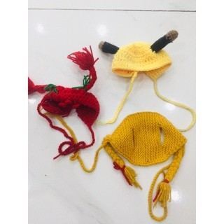[ phụ kiện ] Mũ len đan tay Handmade cho thú cưng