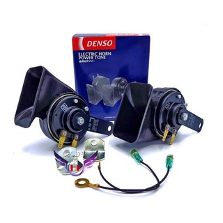 1 cặp còi sên gắn oto xe máy chính hãng denso