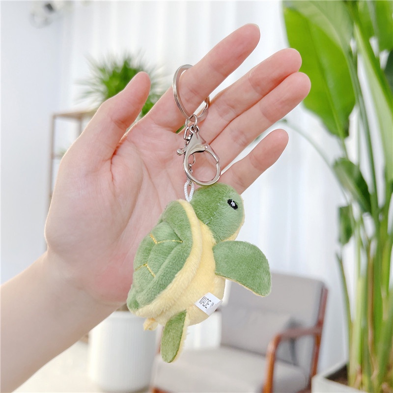 Móc Khóa Hình Rùa Nhồi Bông Dễ Thương