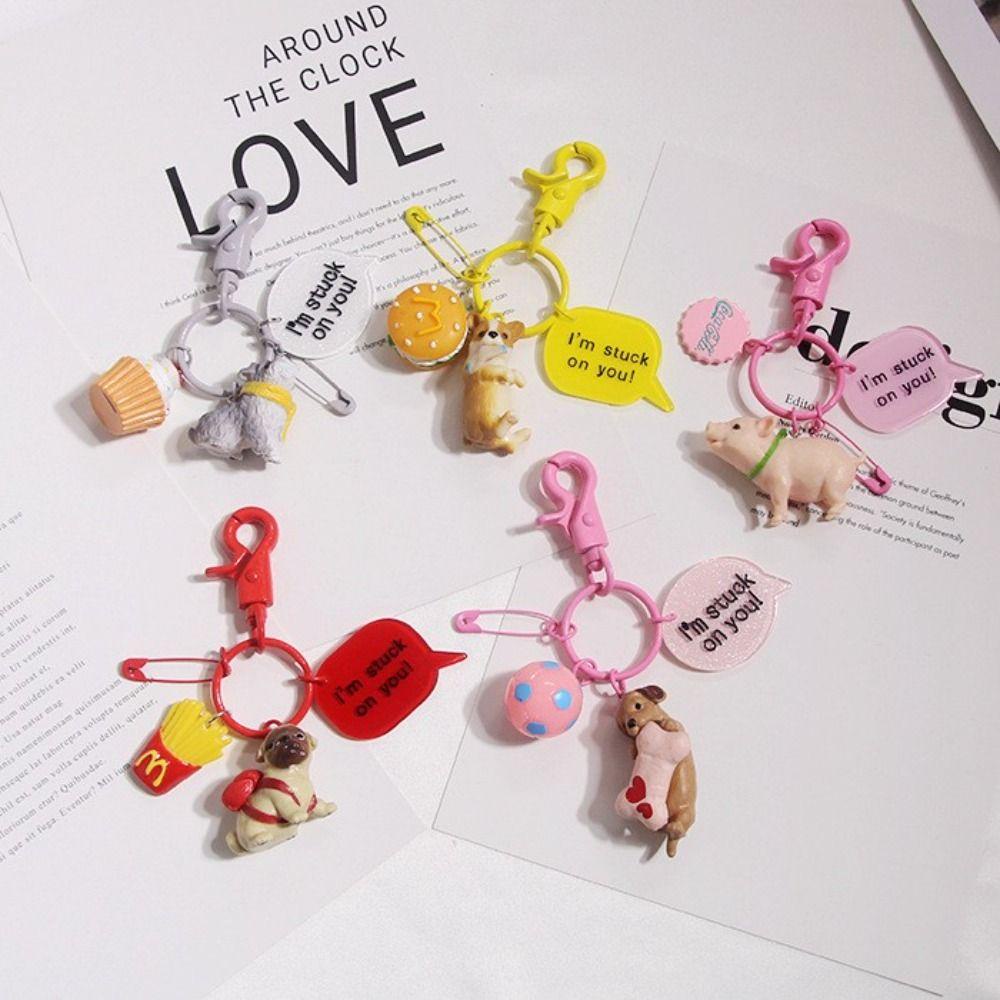 Móc Khóa Hình Chú Chó Shiba Inu Dễ Thương Dùng Làm Quà Tặng