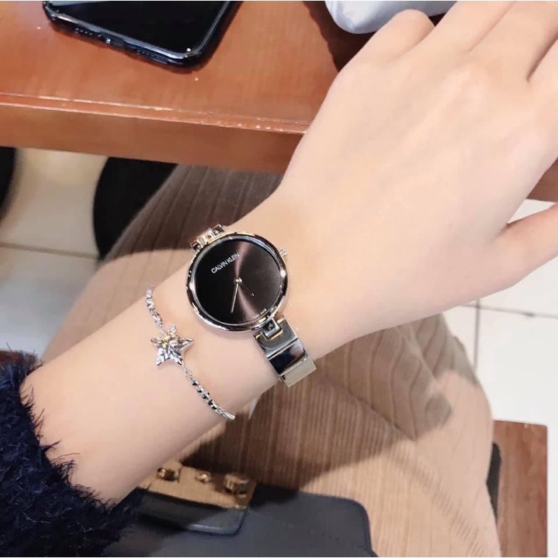 Đồng hồ nữ Calvin Klein dây thép không gỉ, kích thước 32mm