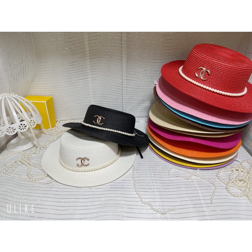 ( Giá Sỉ)  Nón cói đi biển vành nhỏ đai Ngọc xinh xắn