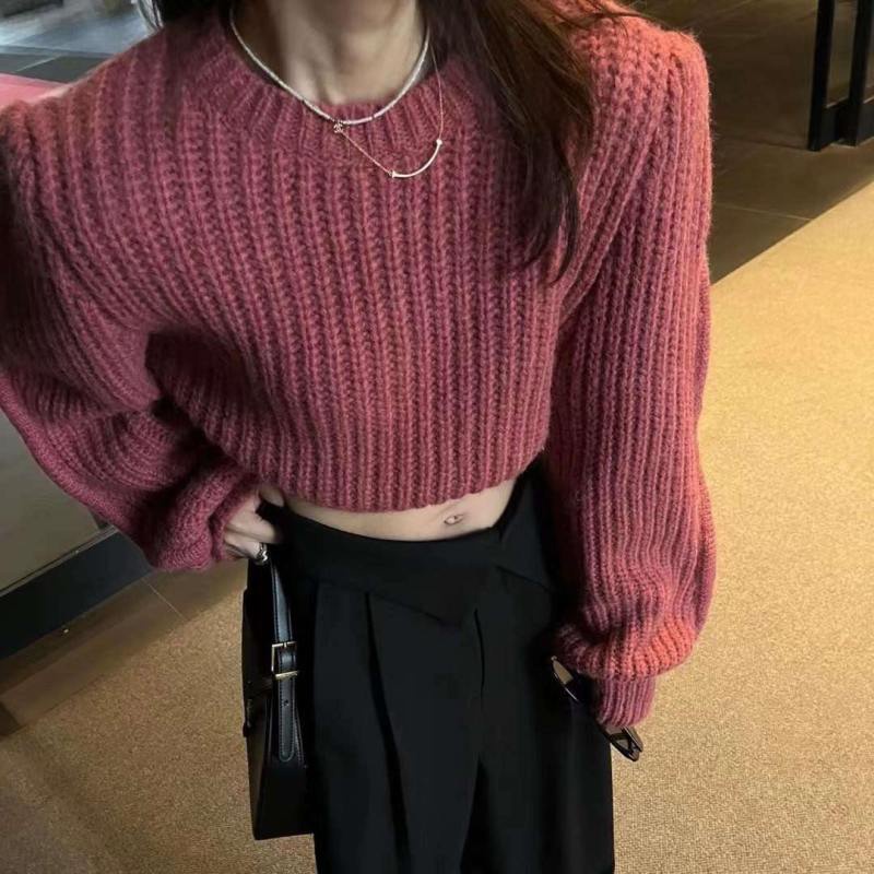 Áo sweater Dệt Kim Mỏng Cổ Tròn Thời Trang Mùa Thu Mới
