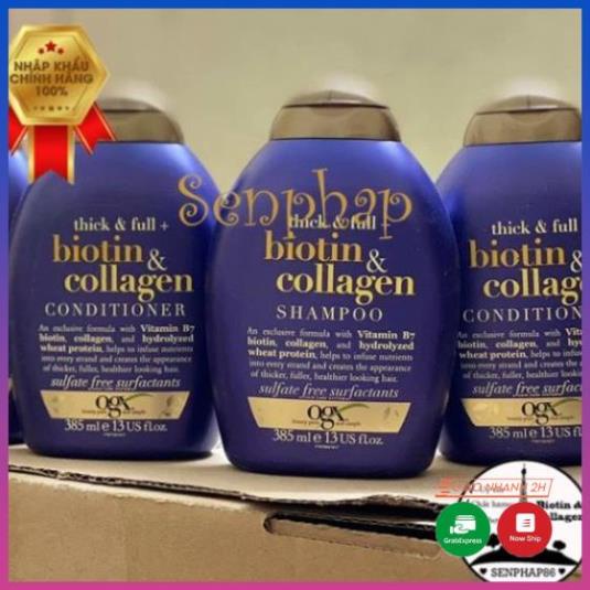 Dầu gội Biotin Collagen Tím xuất sứ Mỹ cặp gội xả 385ml hiệu quả nhất hiện nay 20_shampoo