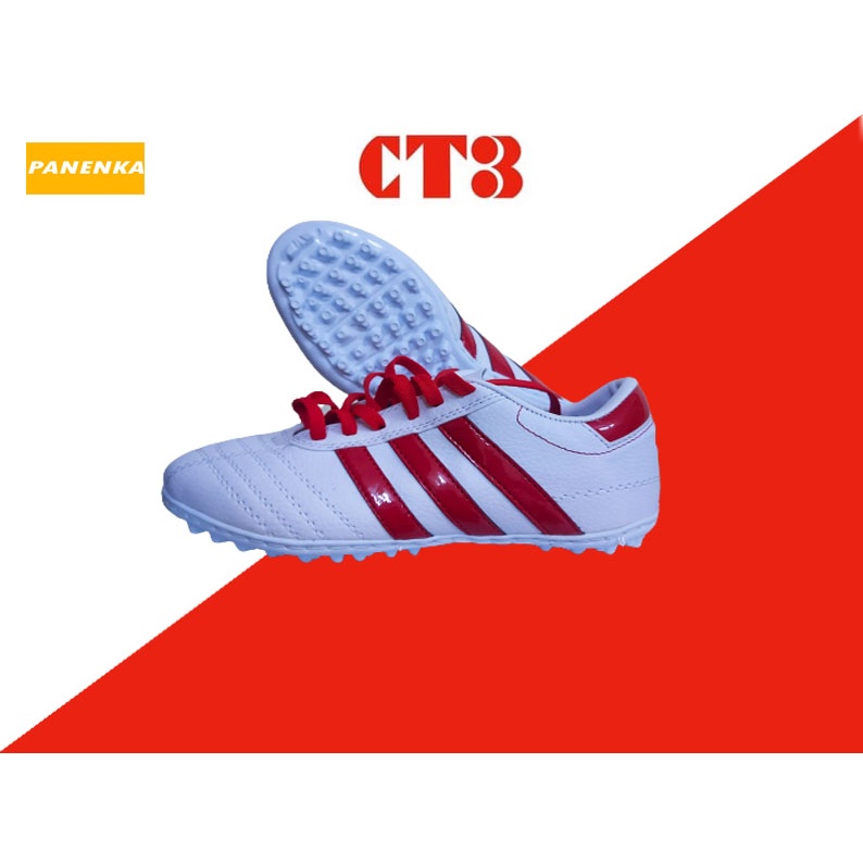 Giày Bóng Đá, Giày CT3 chính hãng loại 1, giày 3 sọc  Đế Nhựa Dẻo, Gót Da mềm, Mix từng màu dây đẹp