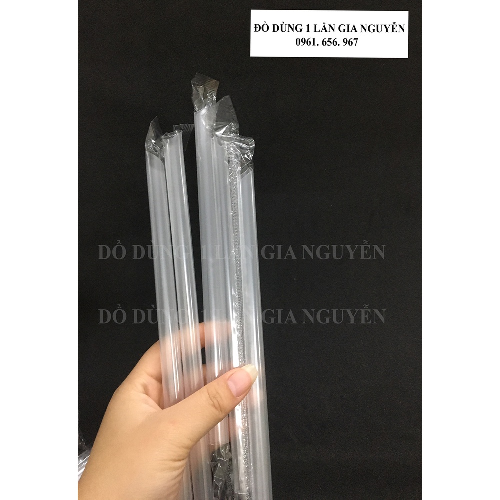 Gói 400G Ống Hút Nhựa Phi 12  Uống Trà Sữa Trân Châu, Trà Sữa Pudding, Trà Chanh Thạch,...