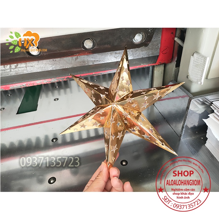 Ngôi sao giấy 6 cánh  để trang trí tiệc