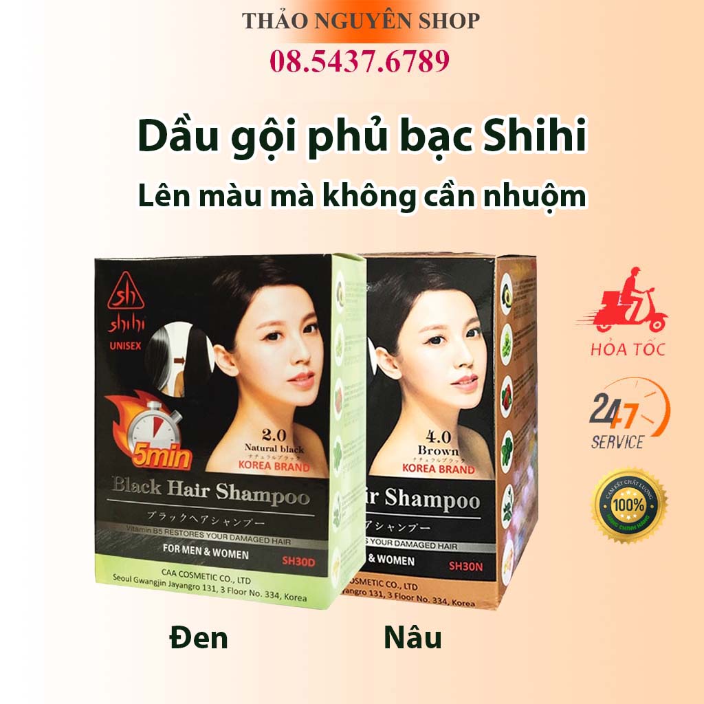 Dầu gội phủ bạc Shihi Hàn Quốc 30ml