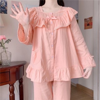 Set bộ đũi cổ vuông phối ren tay loe tiểu thư